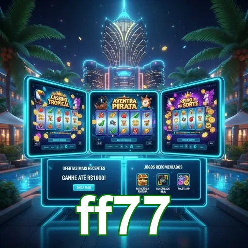 Ilustração de Aproveite o aplicativo cassino da ff77 com segurança e agilidade