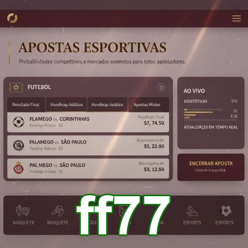 Ilustração de Aproveite o aplicativo cassino da ff77 com segurança e agilidade