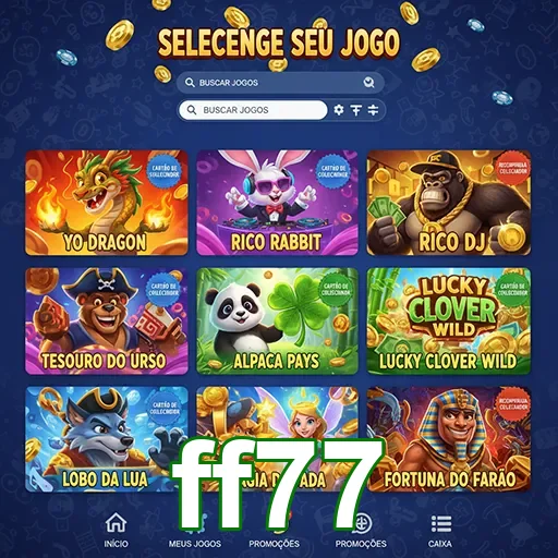 Ilustração de Explore as Slots e Recompensas VIP no ff77